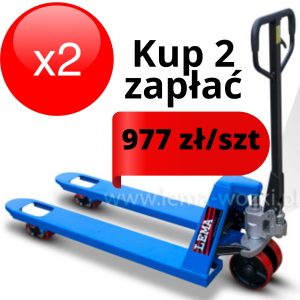 Wózek ręczny paletowy ACI 25/1150  (udźwig 2500 kg; widły 1150 mm) dwupak