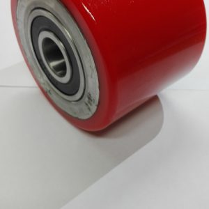 Rolka poliuretan 110x84 mm z łożyskami kulkowymi (do zestawów transportowych XY-48, 64T)