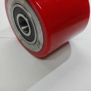 Rolka poliuretan 110x84 mm z łożyskami kulkowymi (do zestawów transportowych XY-48, 64T)