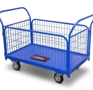 Wózek Platformowy Magazynowy Osiatkowany OSLM 1060 160 400 pełna guma